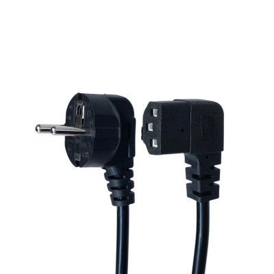 Кабель живлення C13 1.8m 90° corner black Armorstandart (ARM73124) Вінниця - фото 1