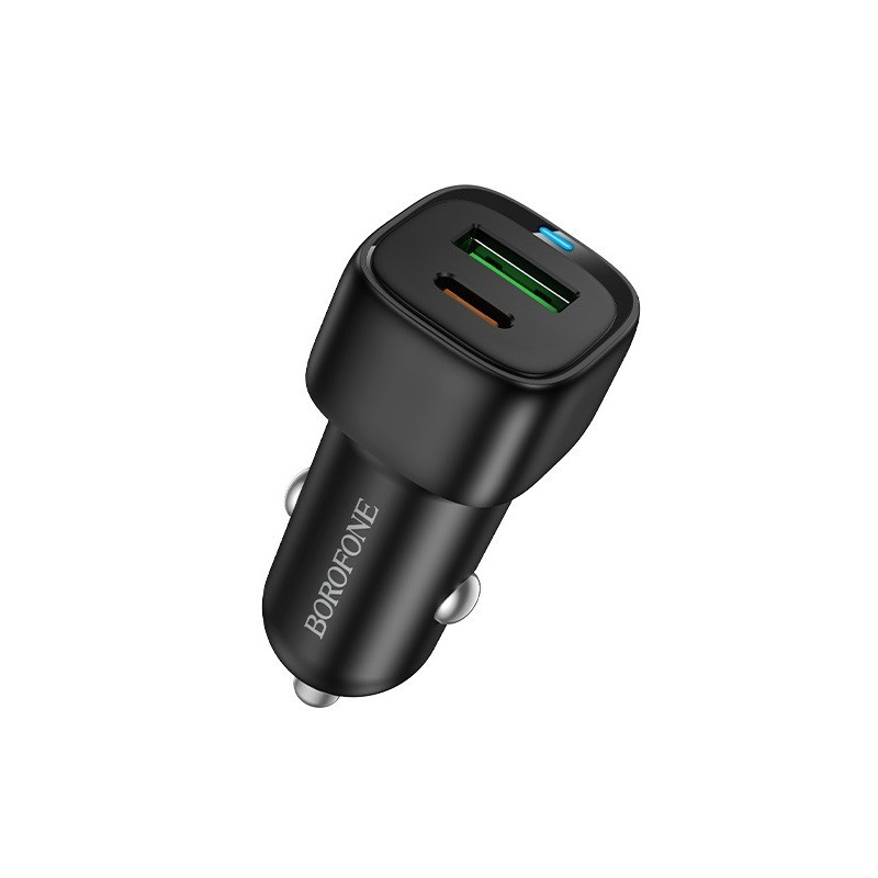 Автомобильное зарядное устройство BOROFONE BZ34B Cloud PD38W(1C1A) car charger Black Киев - изображение 1