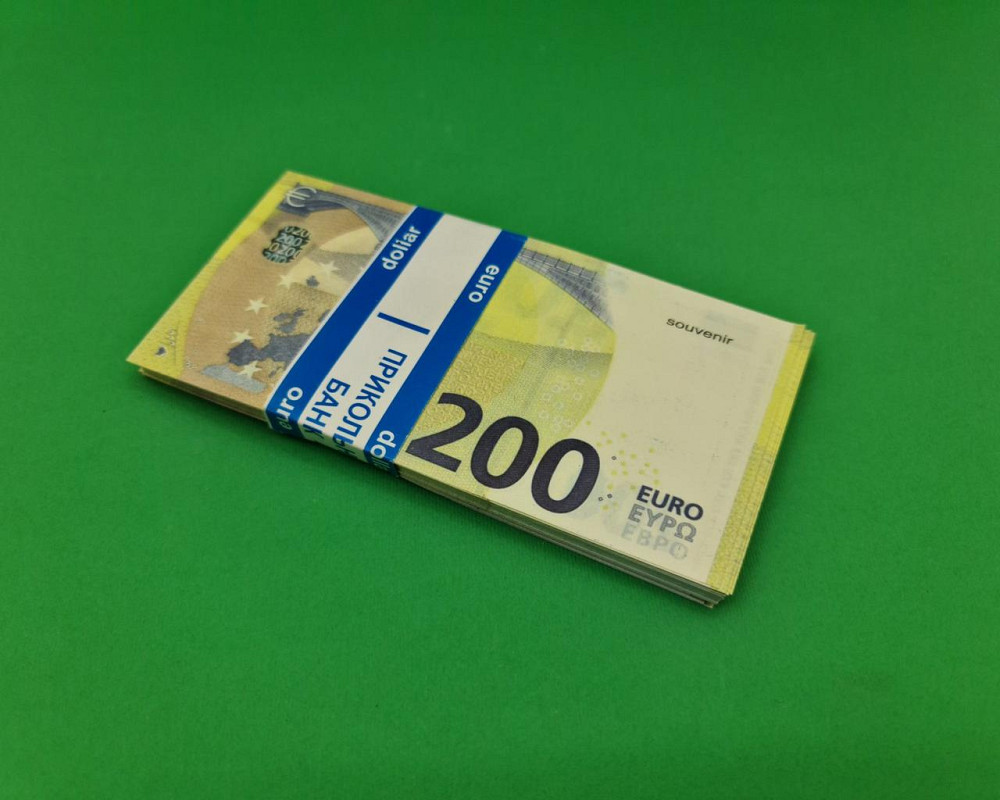 Деньги сувенирные подарочные 200 евро (1 пачка) Харьков - изображение 2