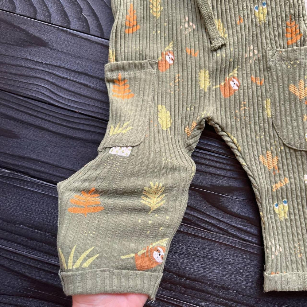 Дитячий Костюм Футболка (Беж) та Штани(з Принтом) Для Хлопчика LC Waikiki 12-18міс (80-86см) Київ - фото 3