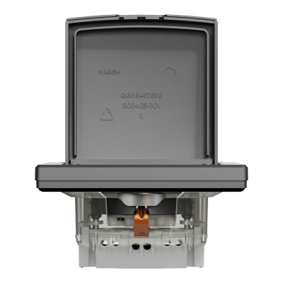 Розетка Schneider Electric ASFORA з кришкою, IP44, антрацит (EPH3100371) Вінниця - фото 6