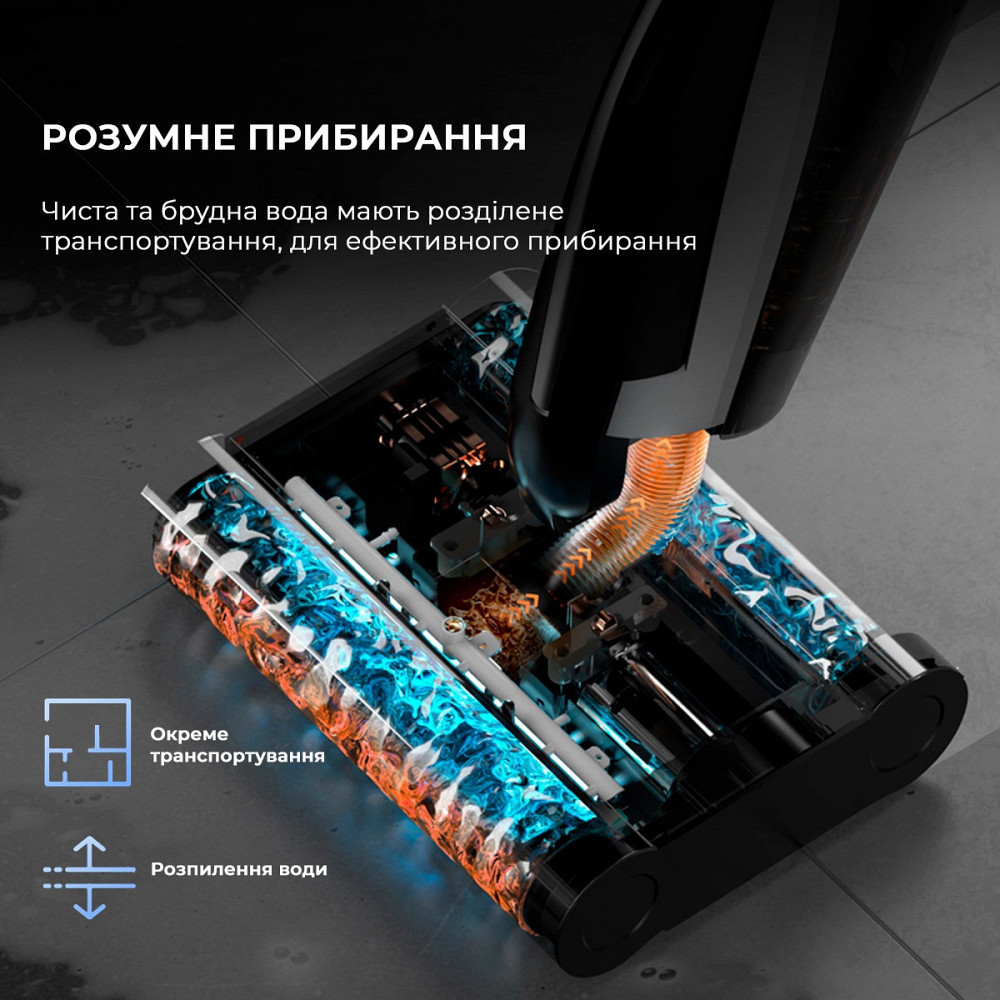 Акумуляторний мийний пилосос Deerma VX96W (DEM-VX96W) ( Чорний ) Харків - фото 10
