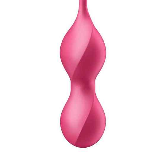 Вагинальные смарт-шарики с вибрацией Satisfyer Love Birds 2 Connect App Red, 86 г, пульт ДУ Sex Aura Киев