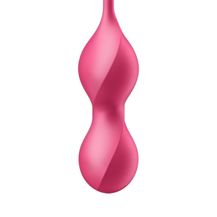 Вагінальні смарт-кульки з вібрацією Satisfyer Love Birds 2 Connect App Red, 86 г, пульт ДК Sex Aura Київ - фото 4