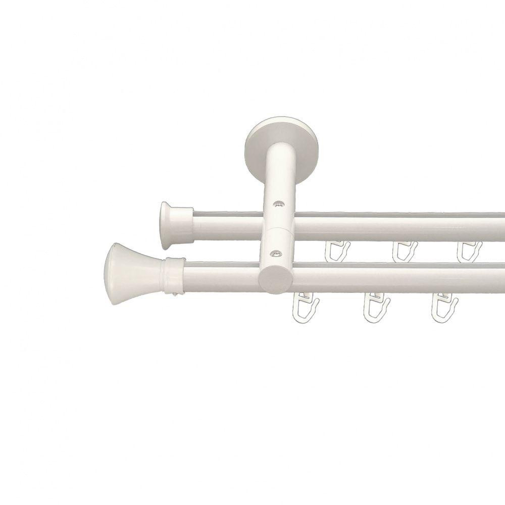 Карниз Orvit Люксор металевий дворядний реверсивний профільна труба  Арктіс 19\19 мм 300 см (00-00009613) Львів - фото 1