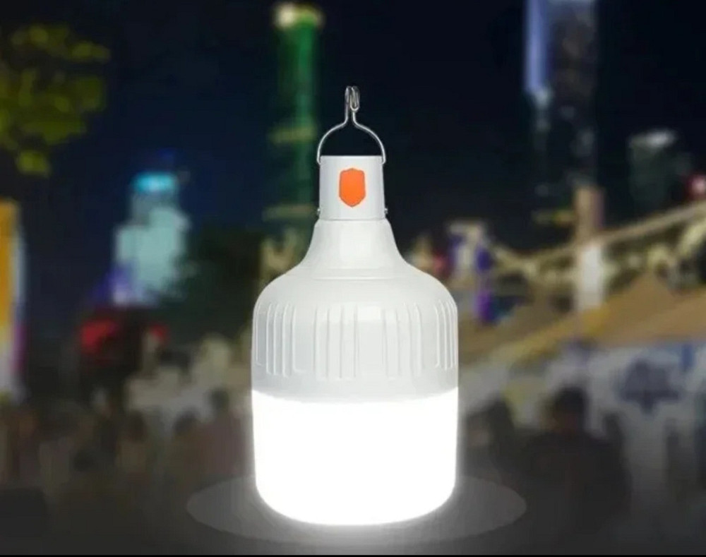 Аккумуляторный фонарик 5 V 60W светодиодный с USB разъёмом для кемпинга 12.5 на 6.5 см белый Киев - изображение 2