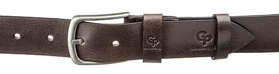 Ремінь чоловічий з круглою пряжкою Капучіно (GRANDE PELLE) Київ