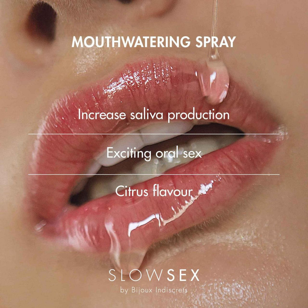 Спрей для посилення слиновиділення Bijoux Indiscrets Slow Sex Mouthwatering spray Sex Aura Київ - фото 4