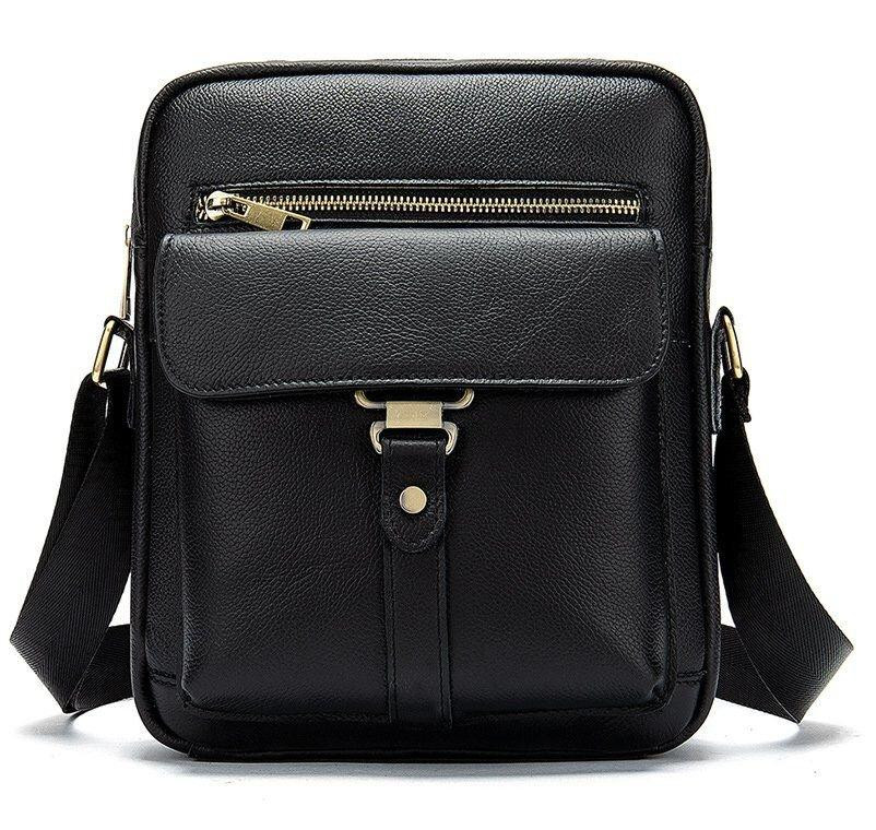 Сумка стильна чоловіча Чорна (Vintage) Київ - фото 5