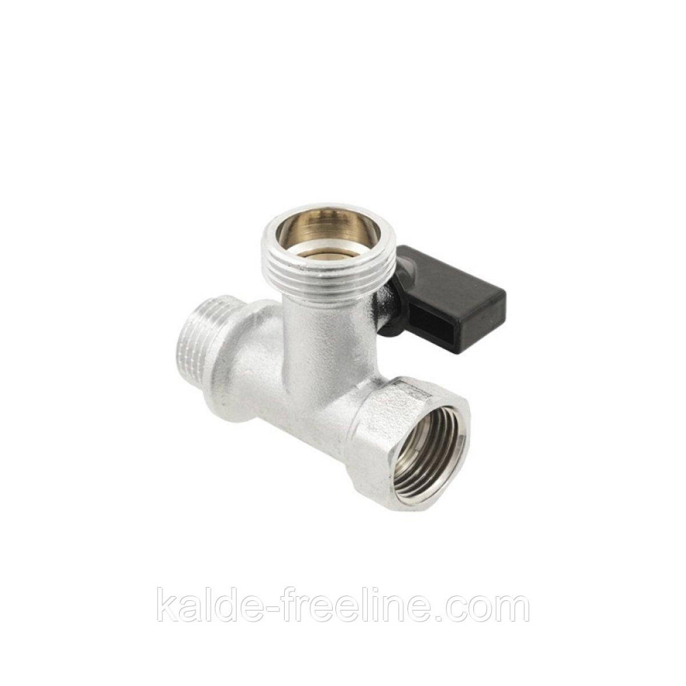 Кран кульовий для пральної машинки Raftec 1/2"х3/4"х1/2" KSM010201 Харків - фото 3