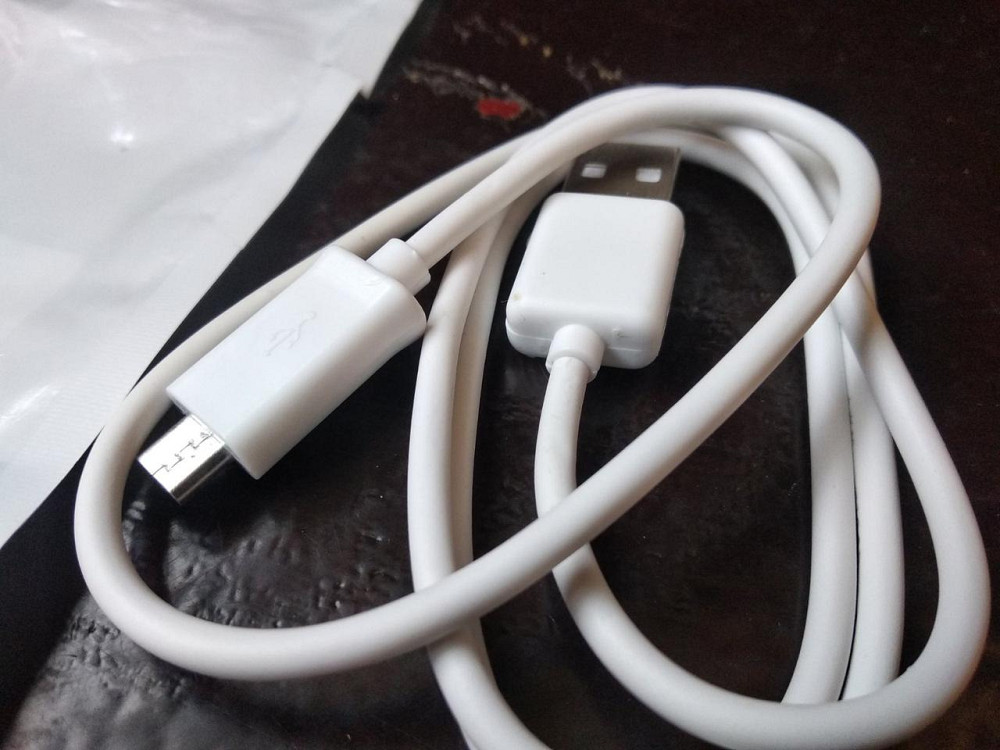 Шнур компьютерный штекер USB А - штекер miсro USB (Samsung), short pin, 1м, белый Полтава - изображение 1