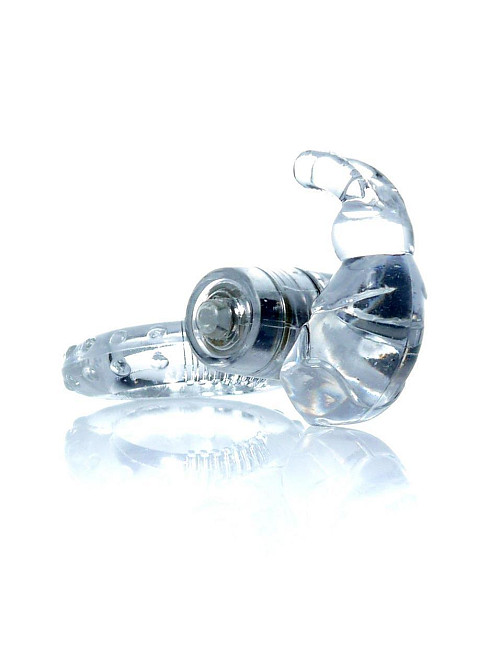 Ерекційне кільце - Rabbit Vibro CockRing Clear Sex Aura Київ - фото 4