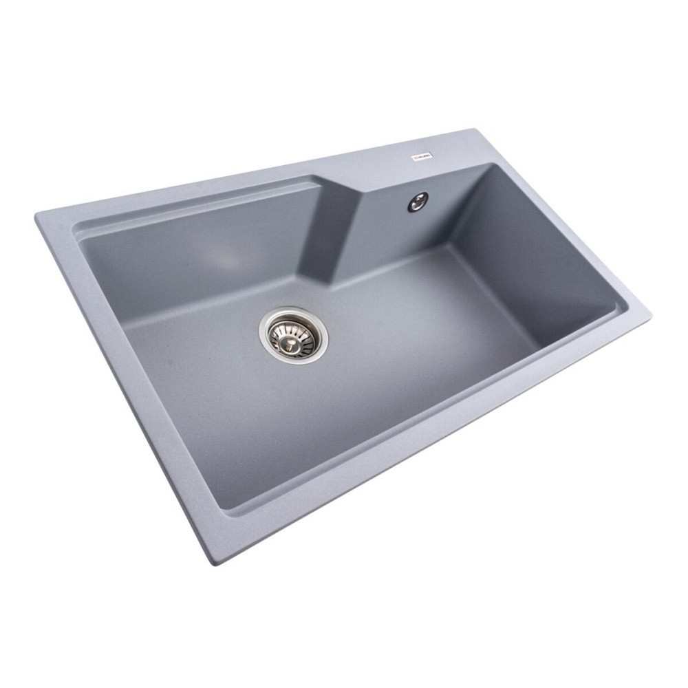 VALESO Гранітна мийка для кухні VALESO NIKA 7545 матова Сірий металік Киев - изображение 3