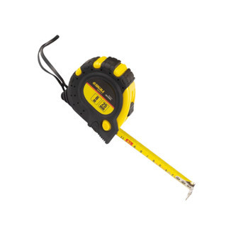 Рулетка 8м x 25мм магнит, обрезиненная, стопор полотна + тормоз Мукачево - изображение 1