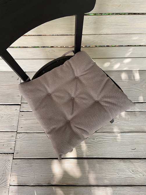 Подушка для стільців (38x38х5 см) Decorator Sawana колір пудровий 84-037 Київ - фото 3