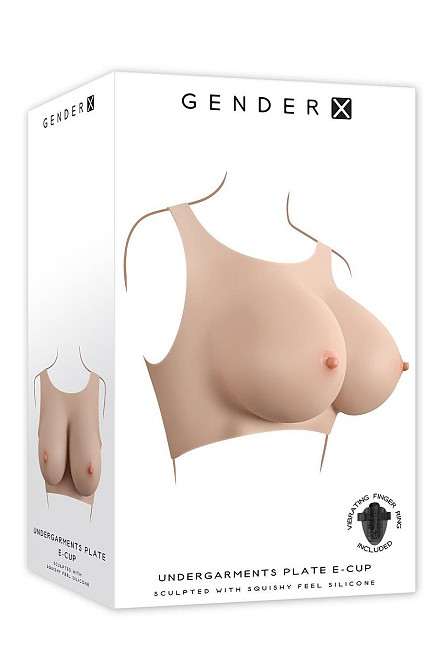 Накладні груди топ Gender X Plate E-Cup, 27.9 см Sex Aura Київ - фото 7