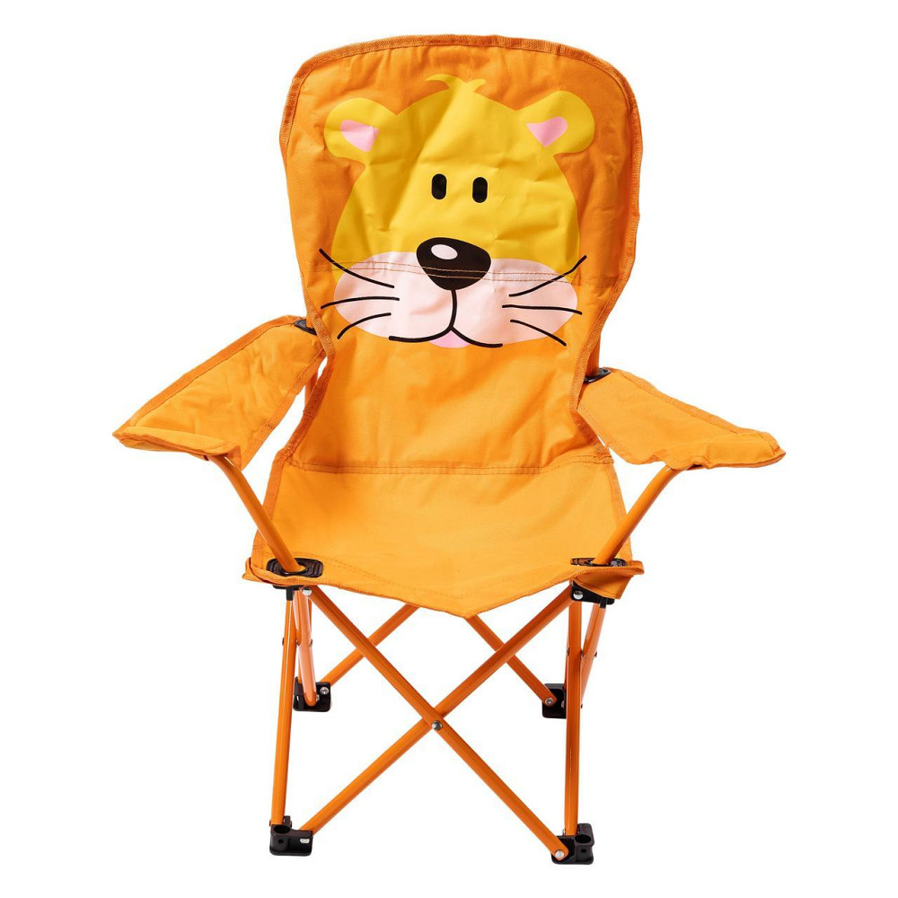 Дитяче туристичне крісло з підстаканником, оранжеве Київ - фото 1