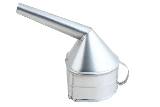 Лейка метал. бензин 2101 круглая (носик толстый прямой) оцинкованная Винница