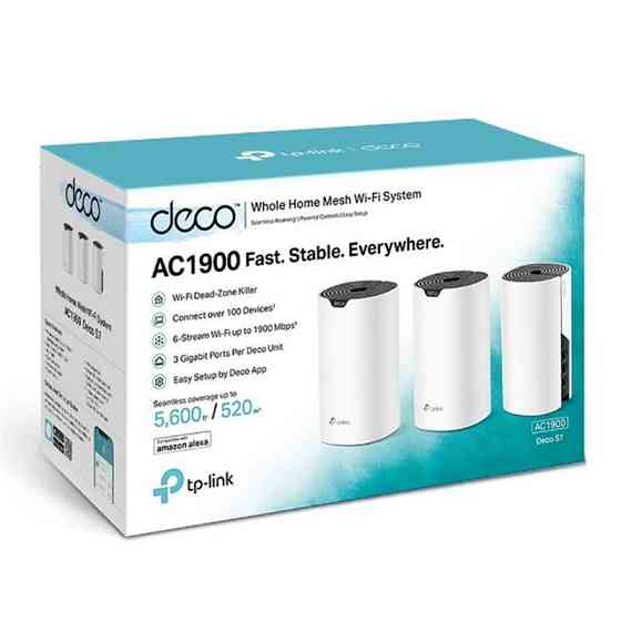 Комплект із трьох Mesh Wi-Fi маршрутизаторів TP-Link Deco S7 (3-pack) white Харків