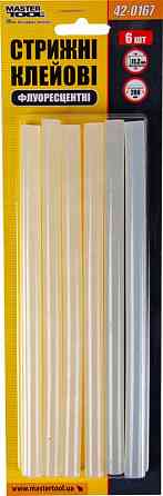 Стрижні клейові MASTERTOOL 11.2х200 мм 6 шт флуоресцентні 42-0167 Коломия