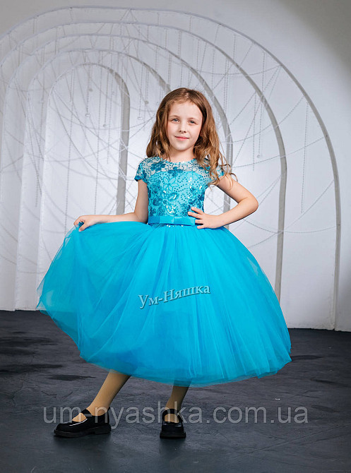 Дитяча біле плаття Глорія з паєтками Кривий Ріг - фото 4