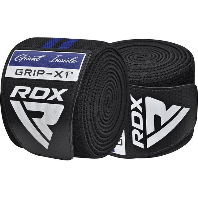 Бинти на коліна RDX GYM KNEE WRAP R11 BLACK/BLUE Каменское - изображение 6