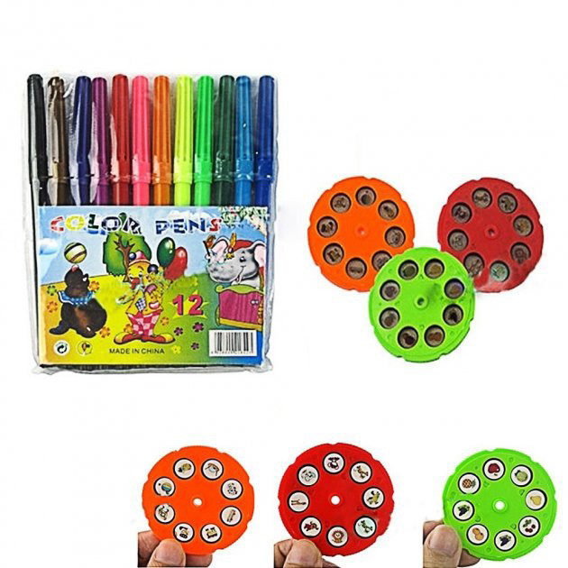 Набір скретч маркерів Projector Painting, Набір скетч-маркерів для малювання, Набір YQ-370 кольорових маркерів Київ - фото 2