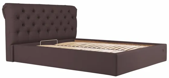 Кровать Двуспальная London Comfort 160 х 190 см Fly 2231 С подъемным механизмом и нишей для белья Темно-коричневый Киев