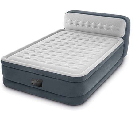 Двоспальне надувне ліжко зі спинкою Intex 236 x 152 x 86 см Київ - фото 1