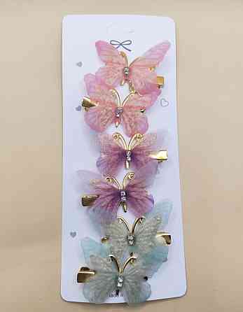 Комплект шпильок "Метелики" 6 шт. Різнокольоровий 6 Сміла