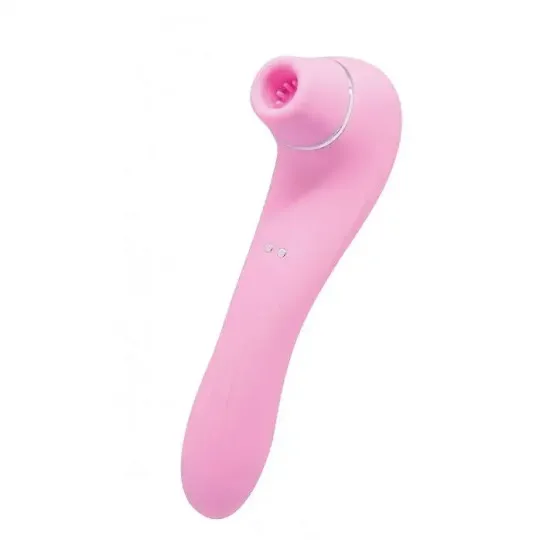 Вакуумний стимулятор з вібрацією Wooomy Smoooch Pink Clitoral Suction & Vibration, 10х2 режимів Львів