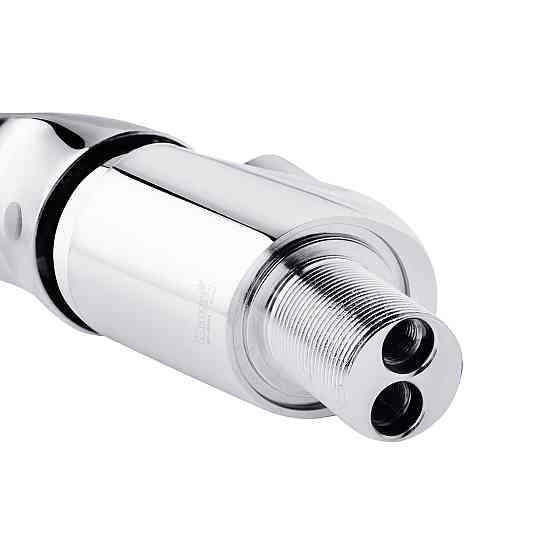 Змішувач для кухні  з гнучким виливом Kroner KRM Odra - C032WHI хром/білий Київ