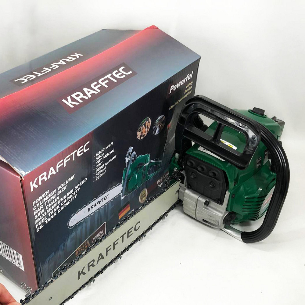 Бензопила цепная 45см KRAFFTEC 5800, Пила цепная бензиновая BF-61 Ивано-Франковск - изображение 6