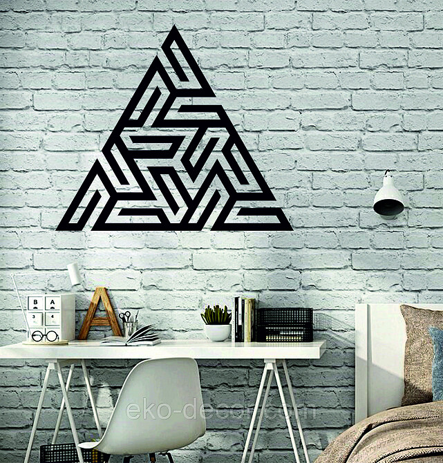Декоративне настінне Панно «Трикутник» Декор на стіну Київ - фото 2