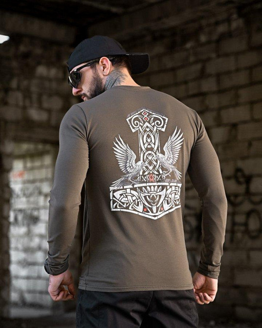 Мілітарі Лонгслів Ворон хакі ПП7877 Одеса - фото 1