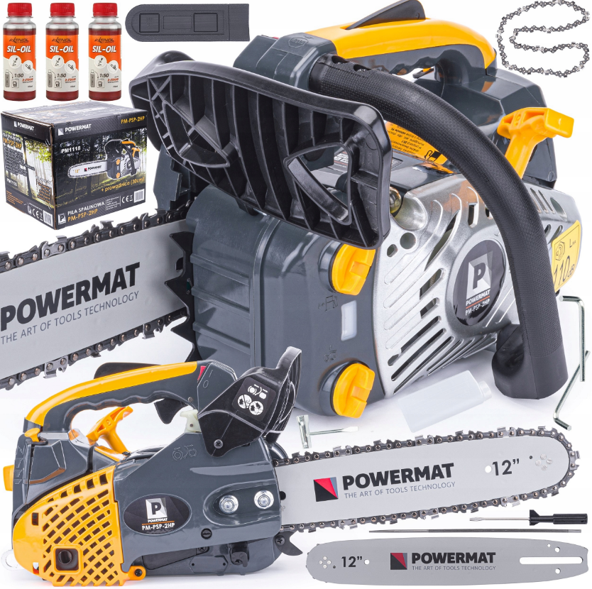 Бензопила Powermat 1500Вт 2л.с. (Польща) Київ - фото 1