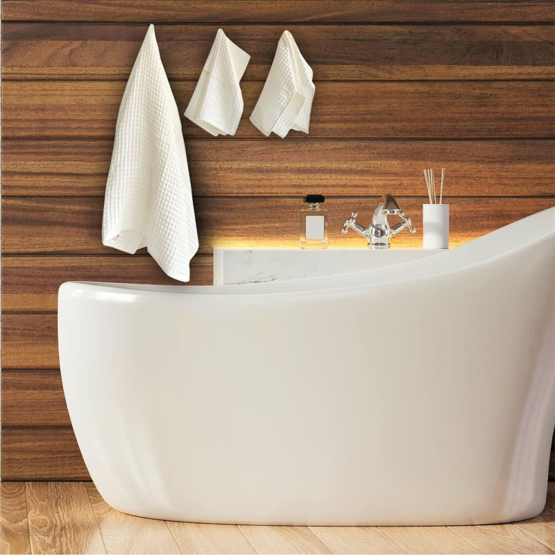 Набір вафельних рушників Lovely Svi 3 в 1: 70 на 140 см, 2 шт - 34на 72 см - Бежевий (110827) Київ - фото 5