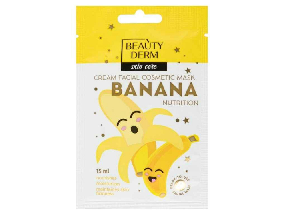 Маска косметична Банан живлення 15мл ТМ Beauty Derm Київ - фото 1