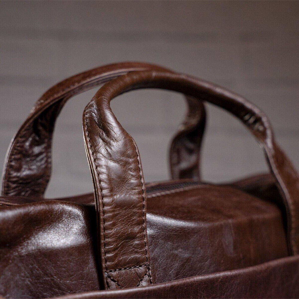 Сумка чоловіча Vintage 14088 Коричнева Київ - фото 4