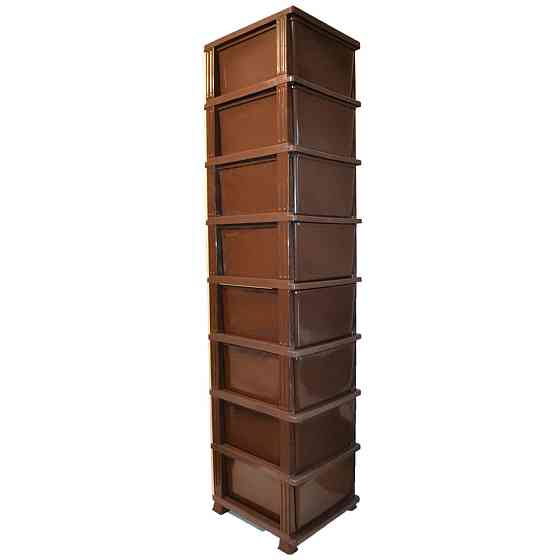 Комод пластиковий Efe Plastics 8 ящиків 174х46х38 ротанг бежевий Одеса