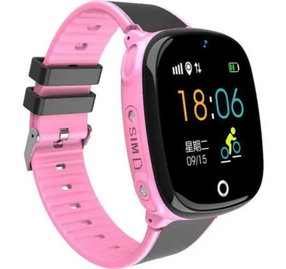 Детские Умные Смарт Часы Baby Smart Watch Hw11 Aqua Plus Черно-Розовые Полтава