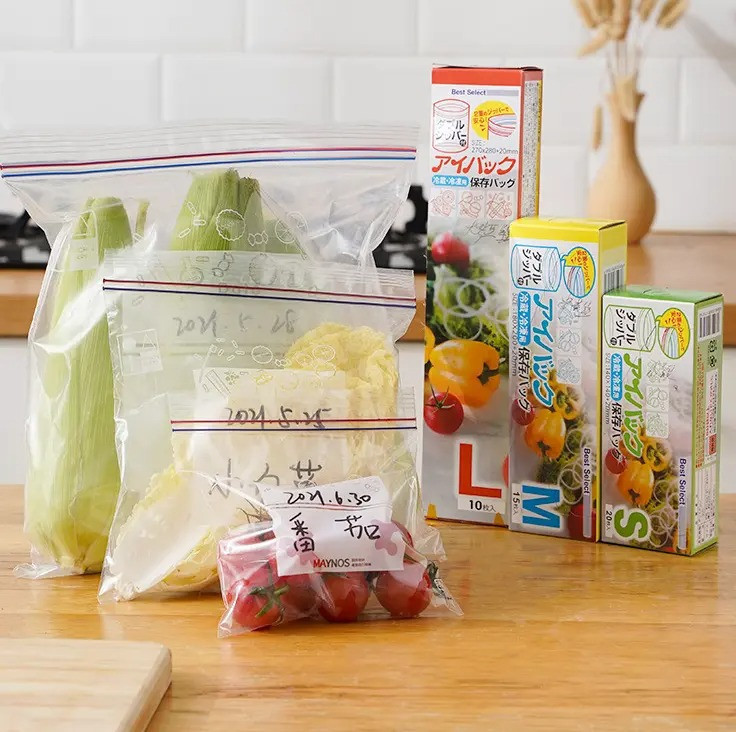 Набір вакуумних zip пакетів для зберігання продуктів розмір L 29 х 31 см, прозорий 10 шт Кам'янець-Подільський - фото 4