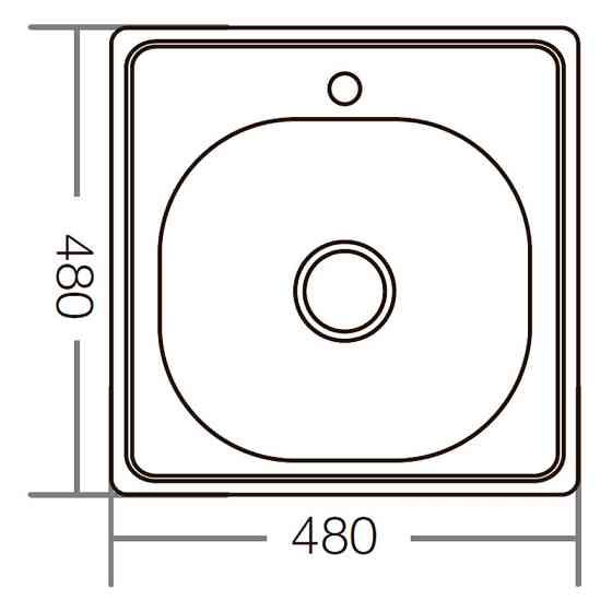 Мийка кухонна Zerix Z4848-06-160D    ( ZM0558 ) 20302 Харьков