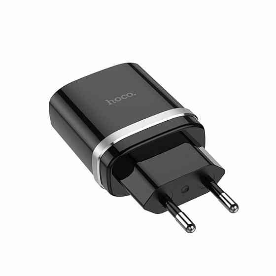 Мережевий зарядний пристрій HOCO C12Q Smart QC3.0 charger set, колір чорний 6931474716279 Одеса