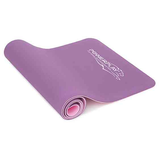 Килимок для йоги та фітнесу PowerPlay 4150 TPE Premium Performance Mat Фіолетовий (183x61x0.6 см.) Каменское