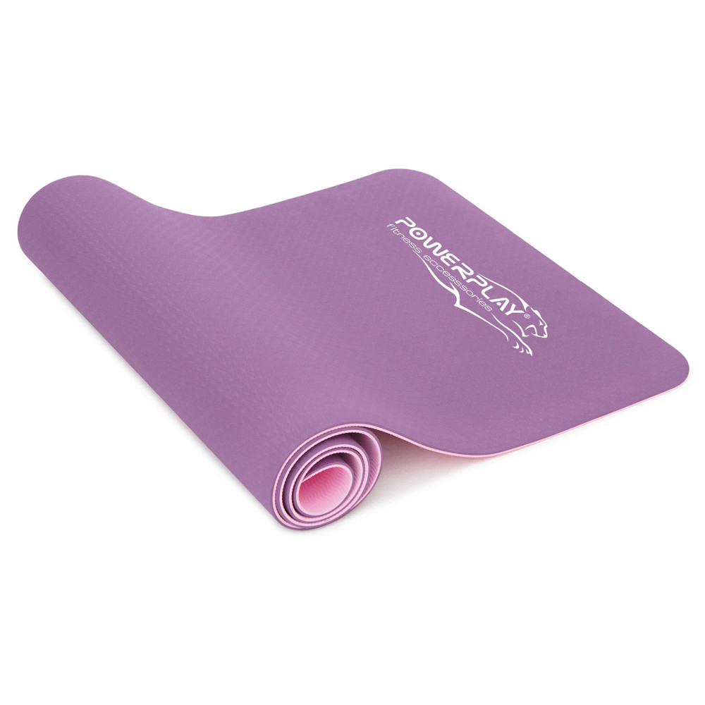 Килимок для йоги та фітнесу PowerPlay 4150 TPE Premium Performance Mat Фіолетовий (183x61x0.6 см.) Каменское - изображение 2