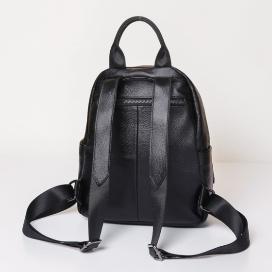 Жіноча сумка наплічна на кожен день 31х27х15, рюкзак для кожного дня, чорна Кам'янське