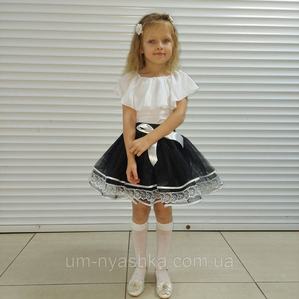Красивая школьная юбочка с белым кружевом Кривой Рог - изображение 4