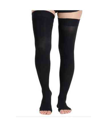 Компресійні панчохи 2-й клас 23-32 мм р.с., відкрита шкарпетка - Ersamed ERSA-510-1 ЧОРНІ Дніпро