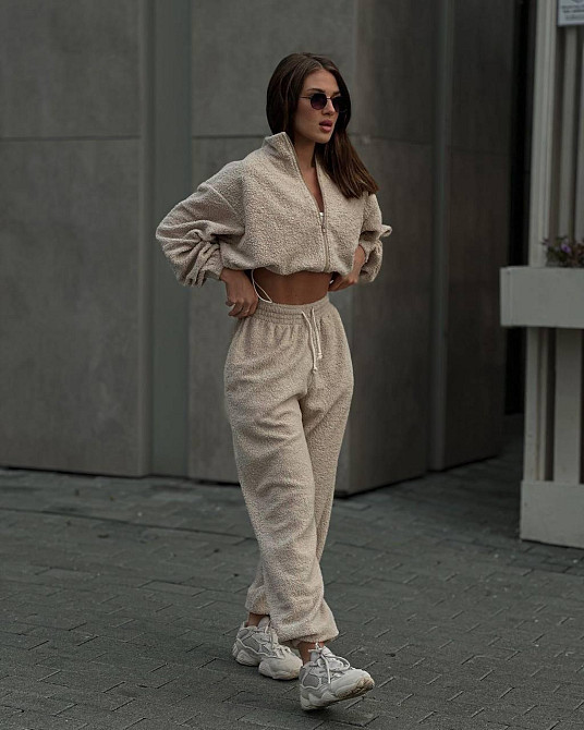 Женский стильный повседневный костюм двойка тедди Одесса - изображение 1